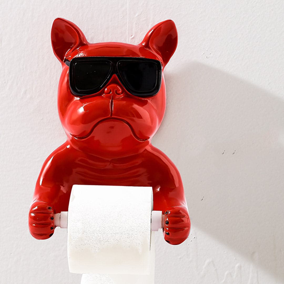 French Bulldog Paper Towel Holder Feajoy