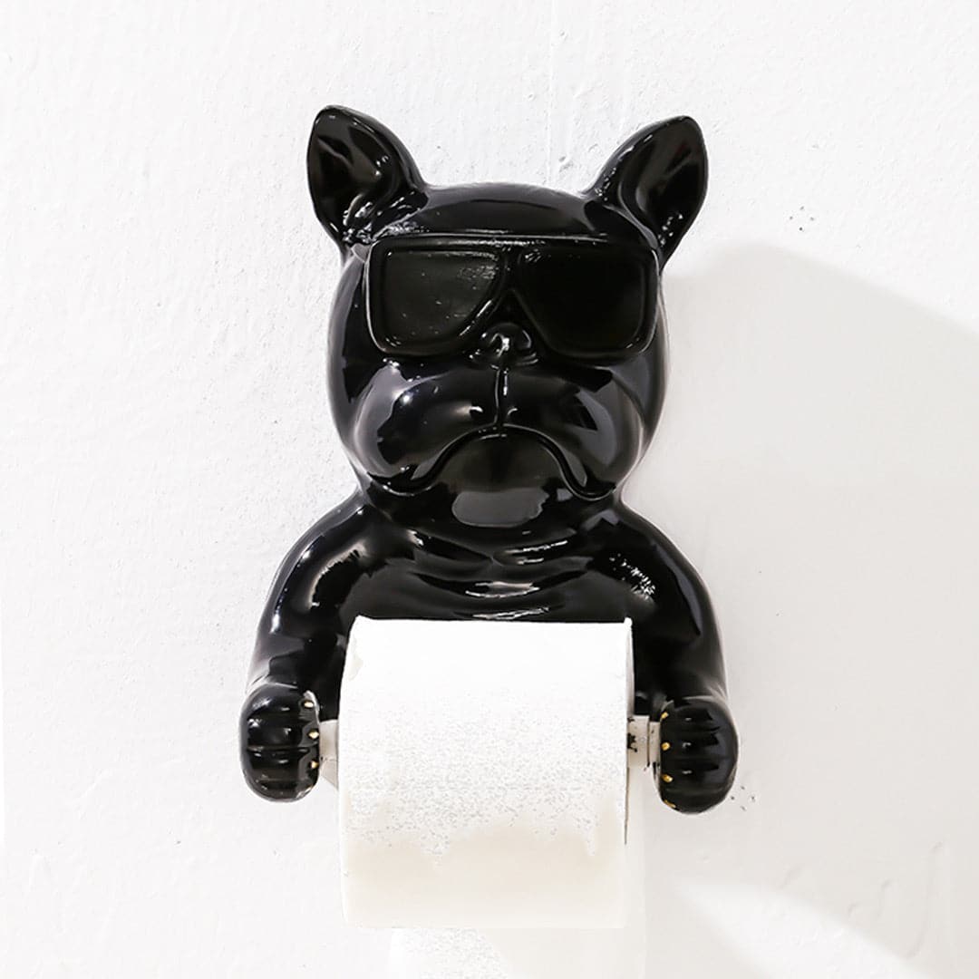 French Bulldog Paper Towel Holder Feajoy