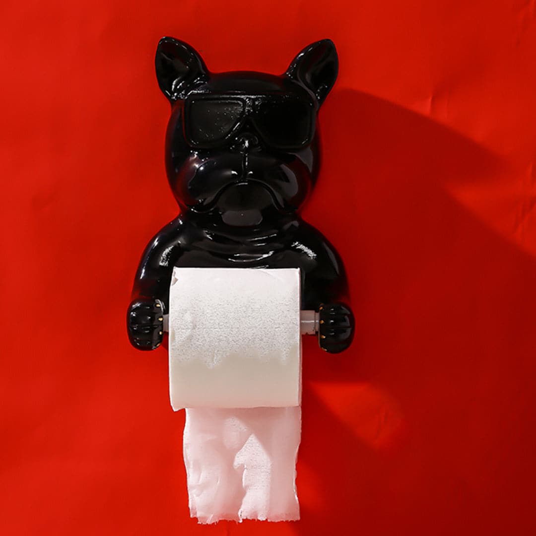 French Bulldog Paper Towel Holder Feajoy