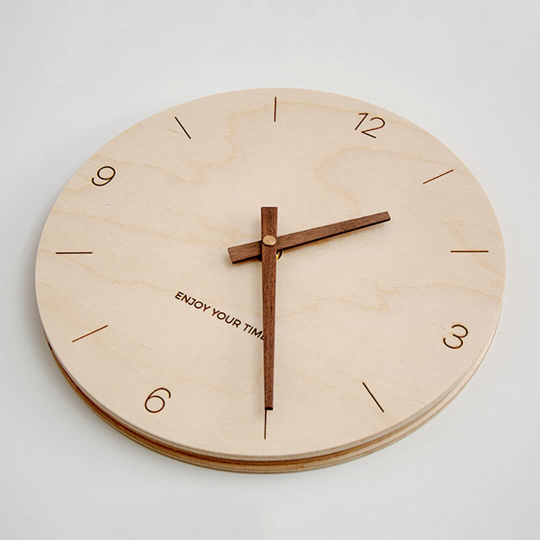 Wooden Hanging Rope Wall Clock Feajoy