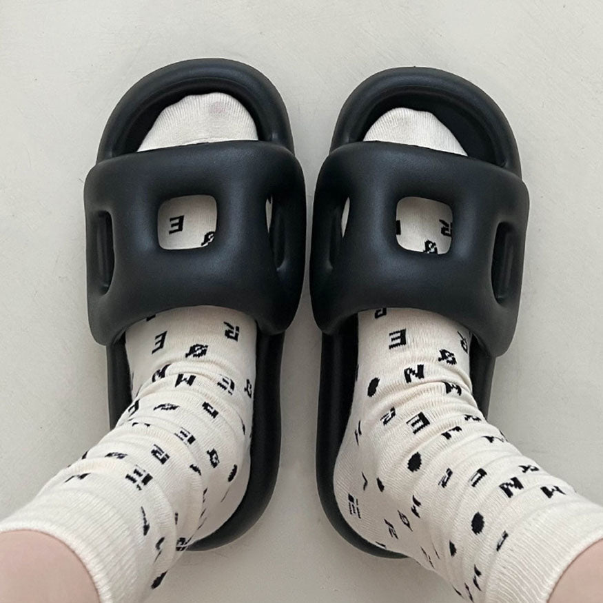 Stylish Hollow Out Slides dylioshop