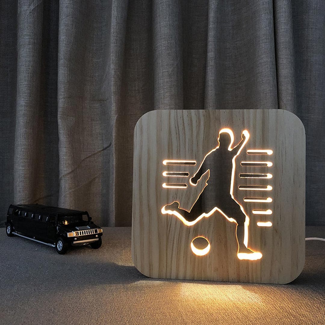 Wooden Night Light USB Powered Feajoy