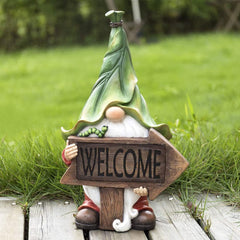 Garden Gnome Solar Statue Feajoy