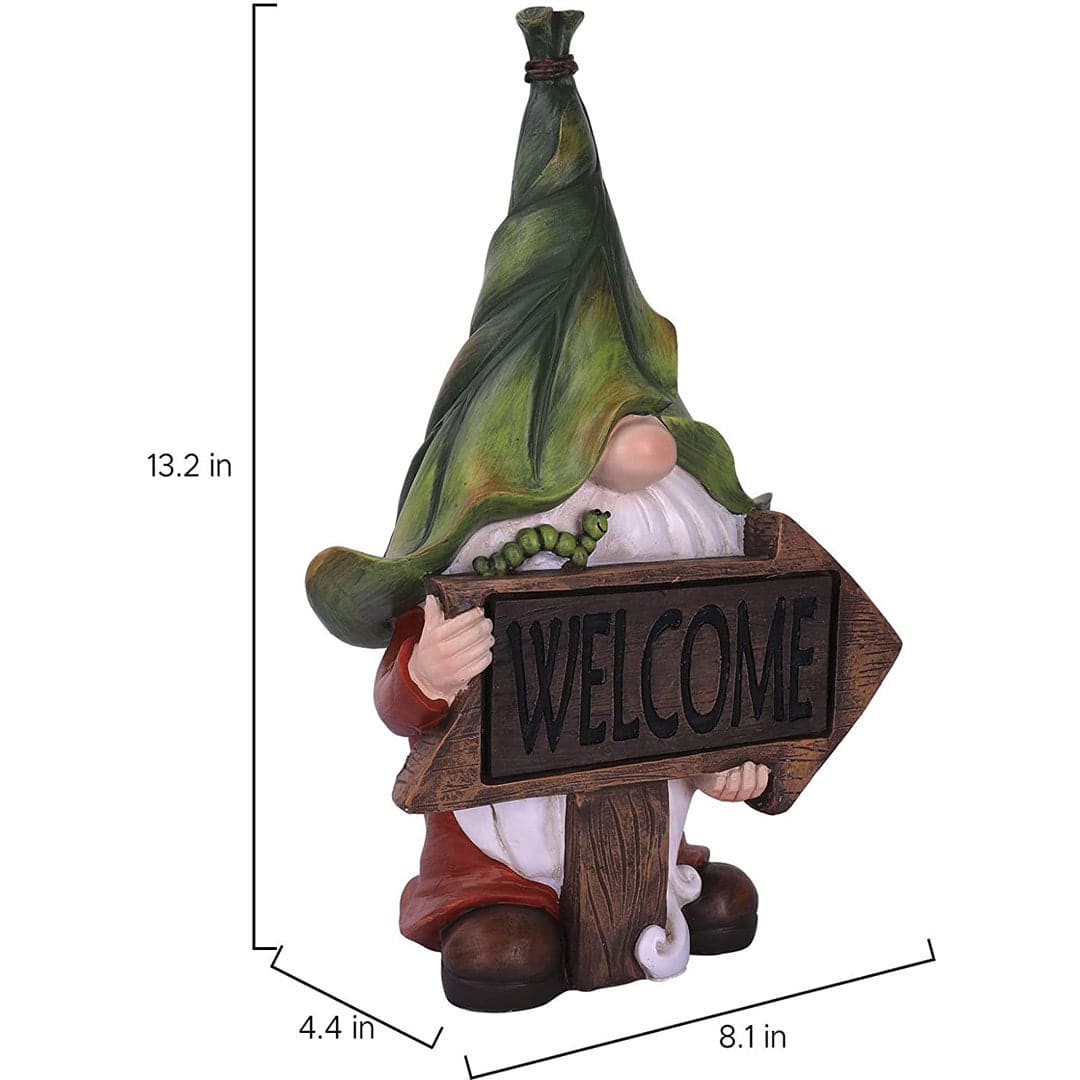 Garden Gnome Solar Statue Feajoy