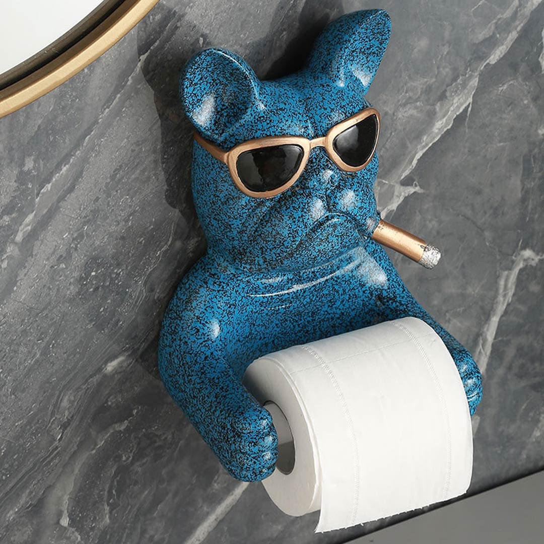 French Bulldog Paper Towel Holder Feajoy