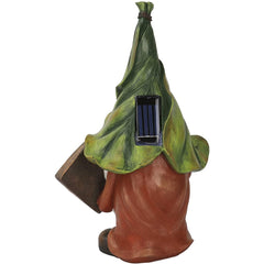 Garden Gnome Solar Statue Feajoy