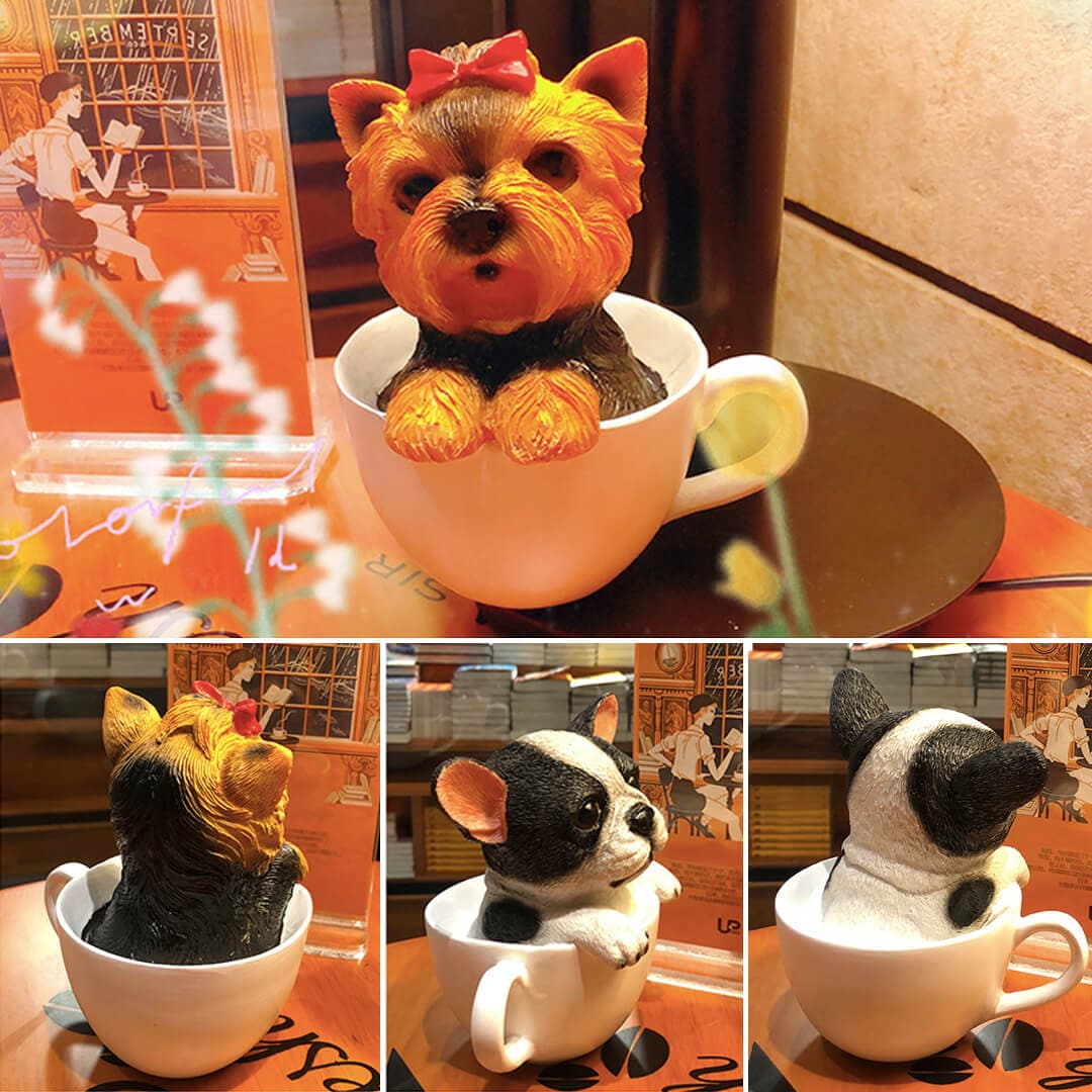 Teacup Dog Coffee Cup Ornament Feajoy