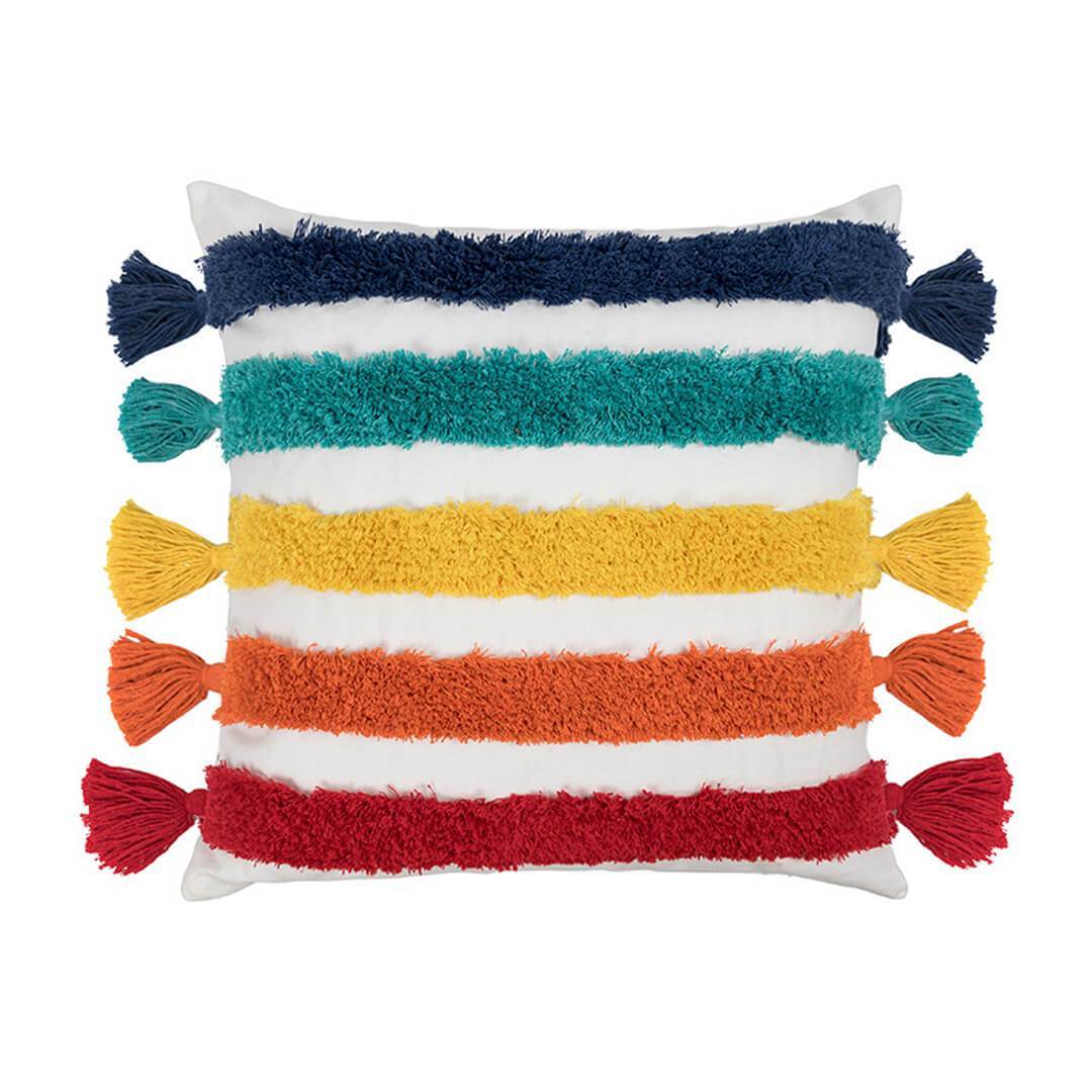 Moroccan Tassel Tufted Pillow Covers feajoy