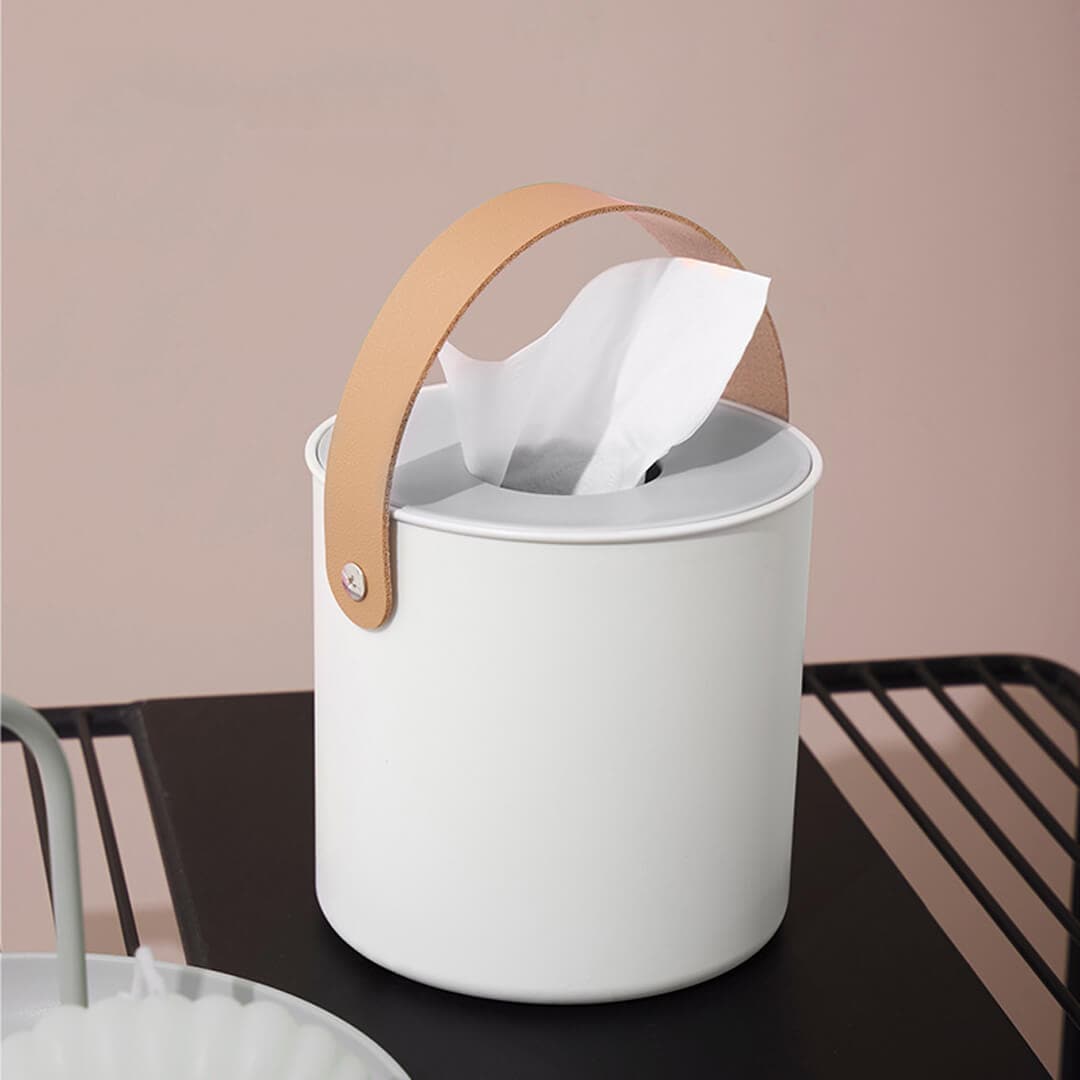 Simple Handle Tissue Box Feajoy