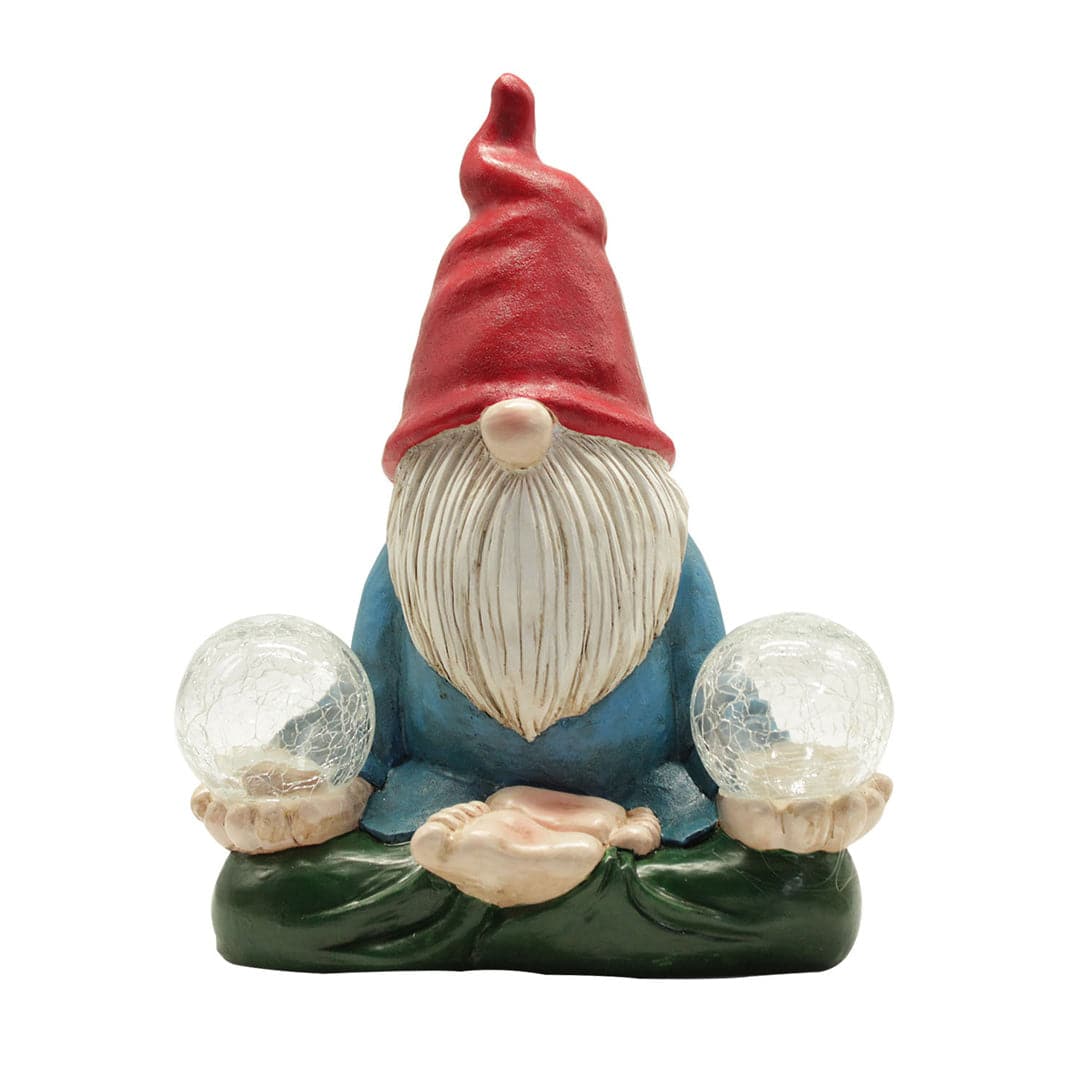 Garden Gnome Solar Statue Feajoy