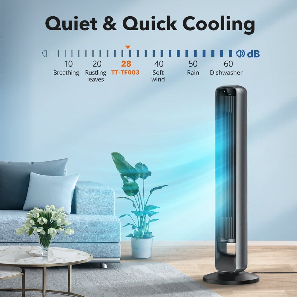 120 Degree Oscillating Smart Tower Fan dylinoshop