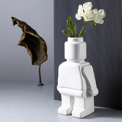 Robot Flower Vase feajoy