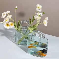 Bubble Transparent Glass Flower Vase dylinoshop