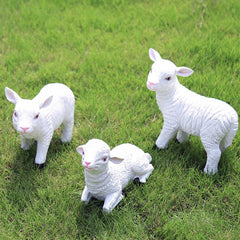 Lamb Garden Resin Statue Decoration Feajoy