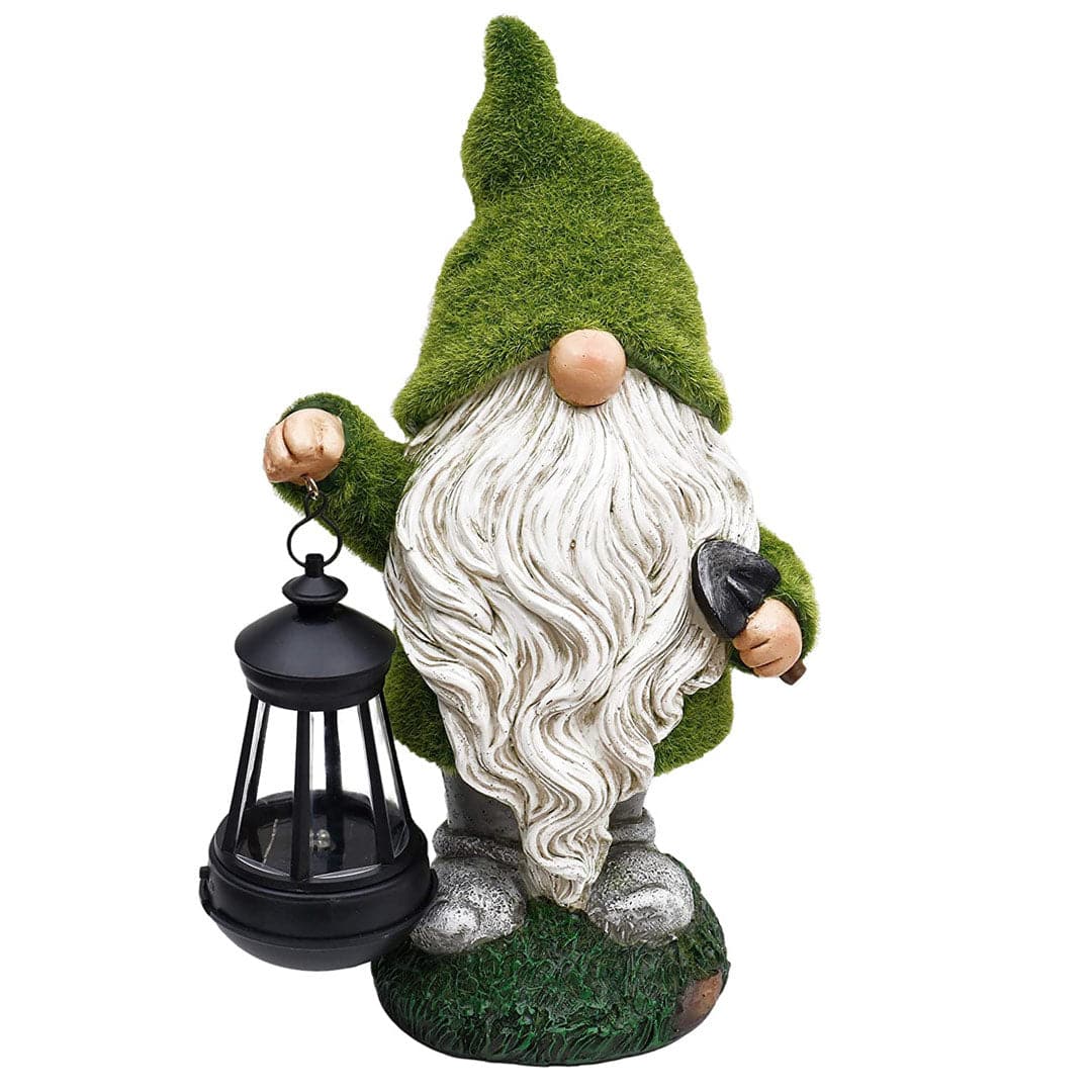 Garden Gnome Solar Statue Feajoy