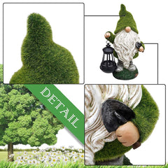 Garden Gnome Solar Statue Feajoy