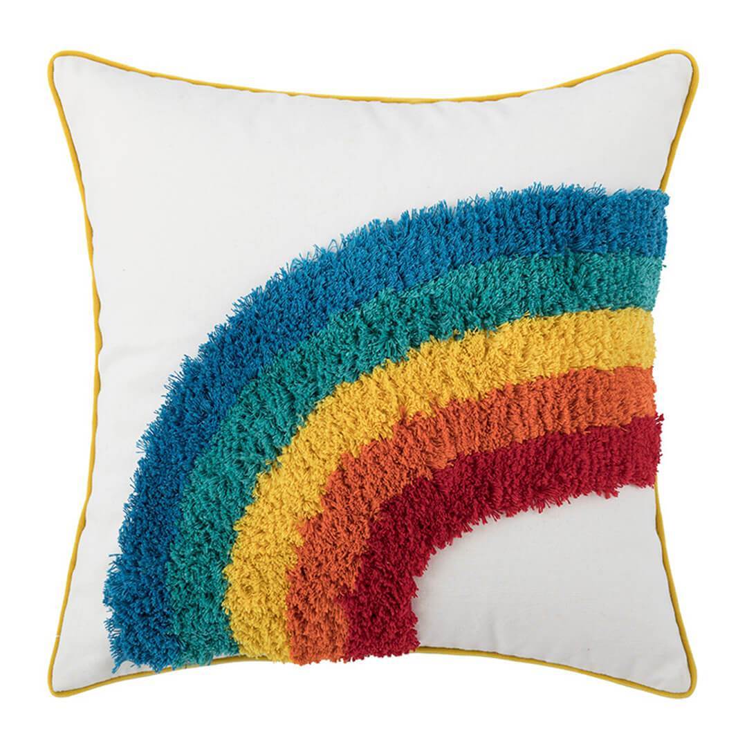 Moroccan Tassel Tufted Pillow Covers feajoy