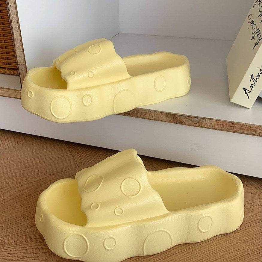 Cute Cheese Platform Slides dylioshop