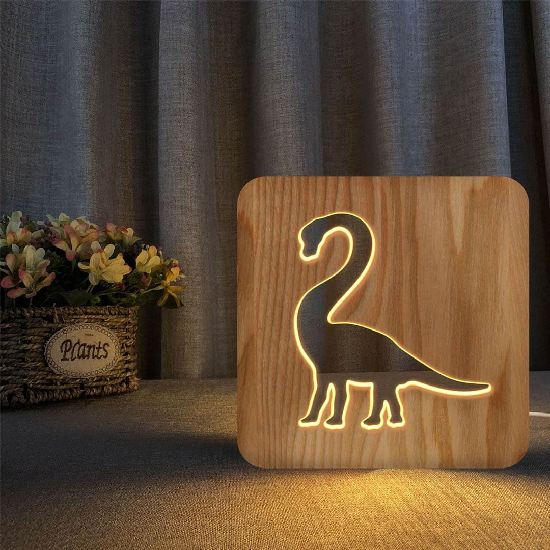 Wooden Night Light USB Powered Feajoy