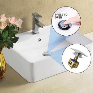 Universal wash basin bounce drain filter dylinoshop