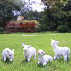 Lamb Garden Resin Statue Decoration Feajoy