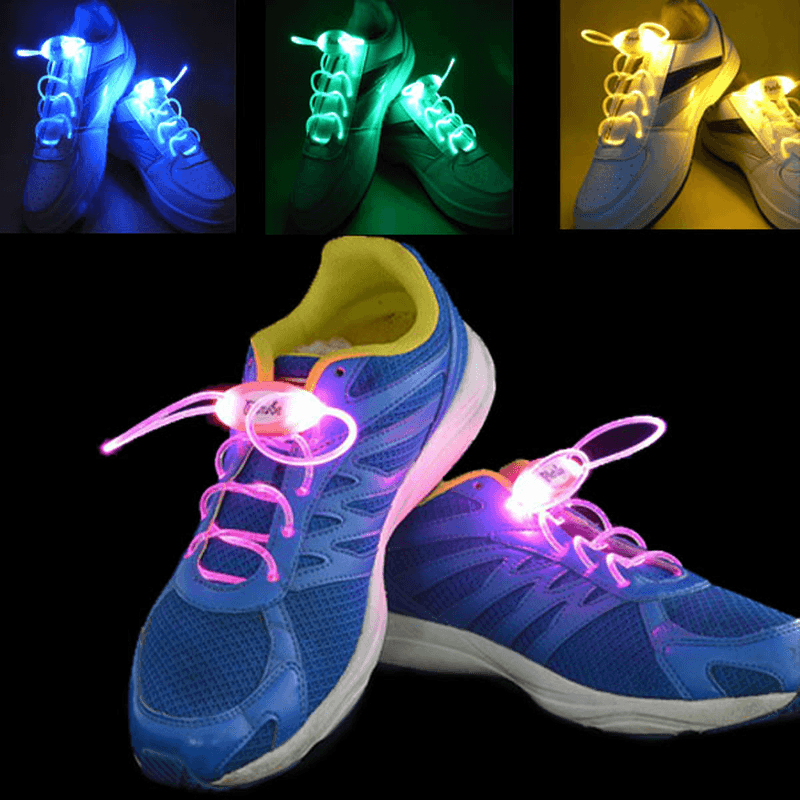 4Th Generation LED Glowing Shoelaces Flash Shoelaces Shoe Strap Outdoor Dance Party Supplies MRSLM