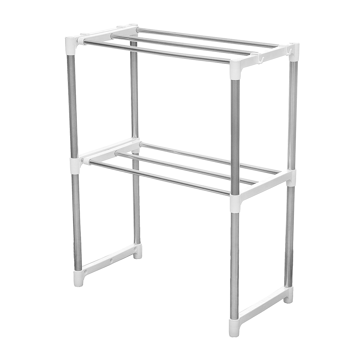 2 Layers Microwave Oven Stainless Steel Rack Kitchen Storage Shelf Container Kitchen Storage Rack dylinoshop