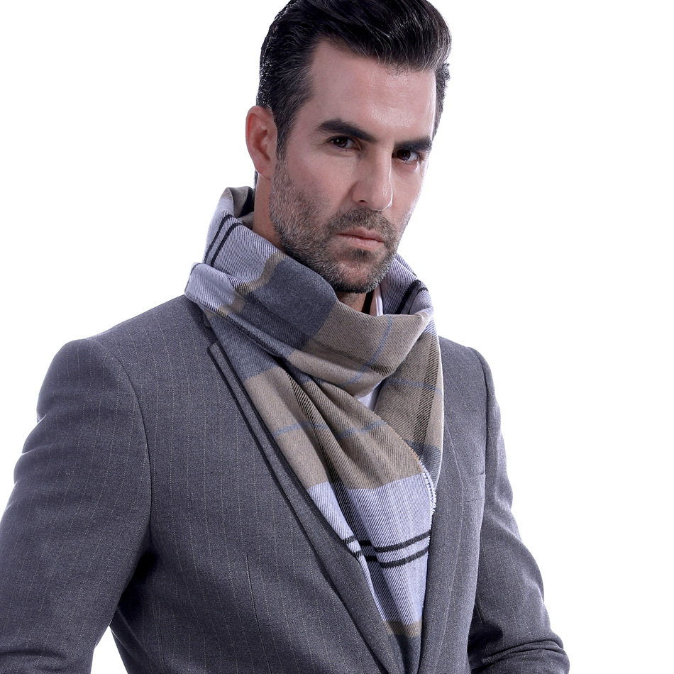 Man Scarf Male Middle-Aged Student dylinoshop