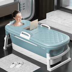 Foldable Bathtub Household Adult Child Bathing Bath Barrel Spa Bathtub Thickening MRSLM