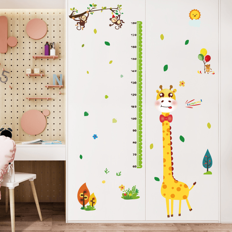 Miico SK9350 Giraffe Height Stickers Children'S Room Kindergarten Decorative Wall Stickers DIY Sticker MRSLM