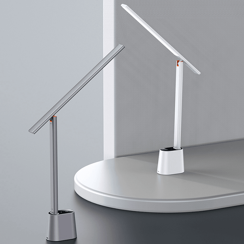 Baseus Smart LED Desk Lamp Eye Protect Study Dimmable Office Light Foldable Table Lamp Smart Adaptive Brightness Bedside Lamp for Read MRSLM