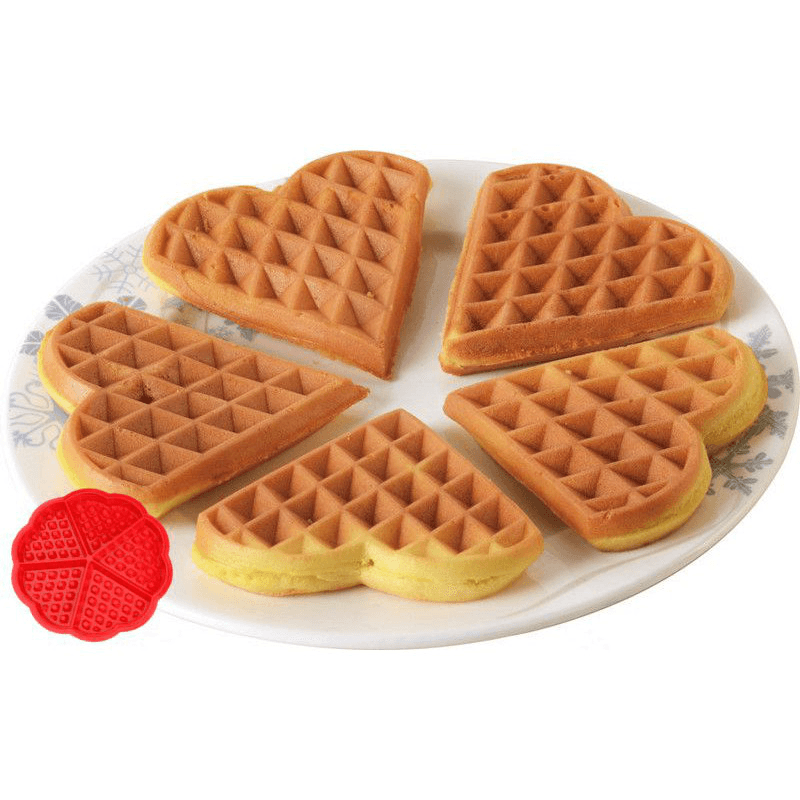 Heart Love Shape Silicone Waffle Mold Mould Cake Baking Mold MRSLM