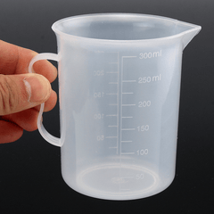 250Ml Plastic Measuring Cup Clear Double Graduated Cylindrical Measuring Jug MRSLM