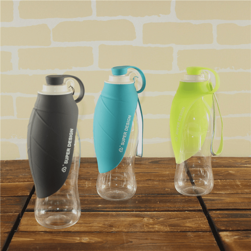 650Ml Sport Portable Leaf Pet Dog Water Bottle Expandable Silicone Travel Dog Bottles Bowl for Puppy Cat MRSLM