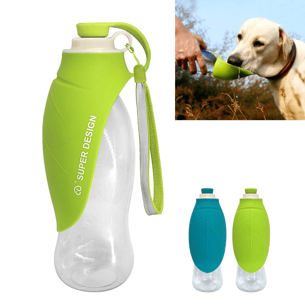 650Ml Sport Portable Leaf Pet Dog Water Bottle Expandable Silicone Travel Dog Bottles Bowl for Puppy Cat MRSLM