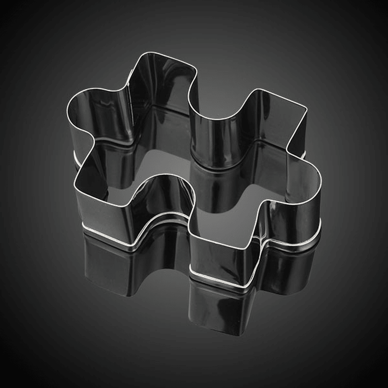 Stainless Steel Puzzle Shape Cookie Cutter Fondant Mold Cake Decorating Tool MRSLM