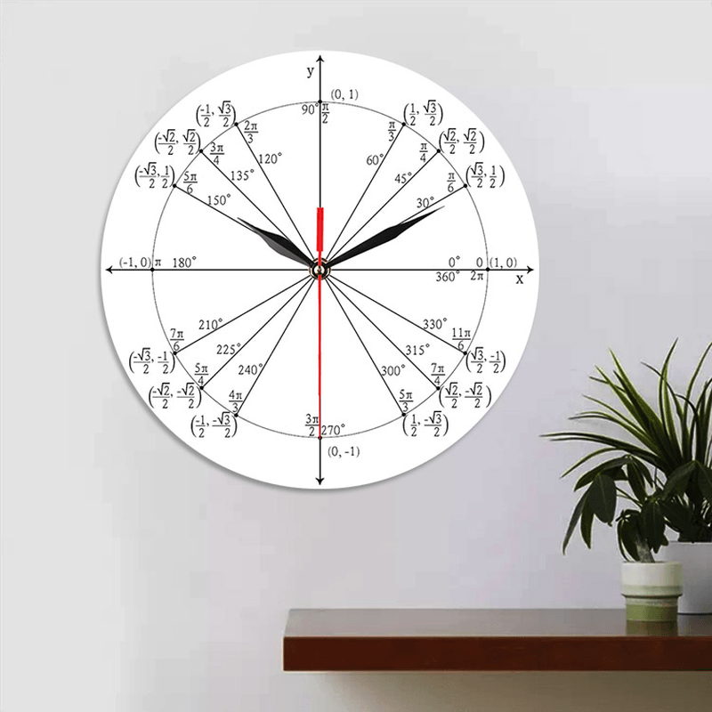 Emoyo ECY064 Creative Mathematics Wall Clock 3D Wall Clock for Home Office Decorations B MRSLM