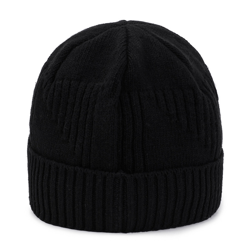 Men'S Thick Woolen Knitted Pullover Cotton Hat dylinoshop