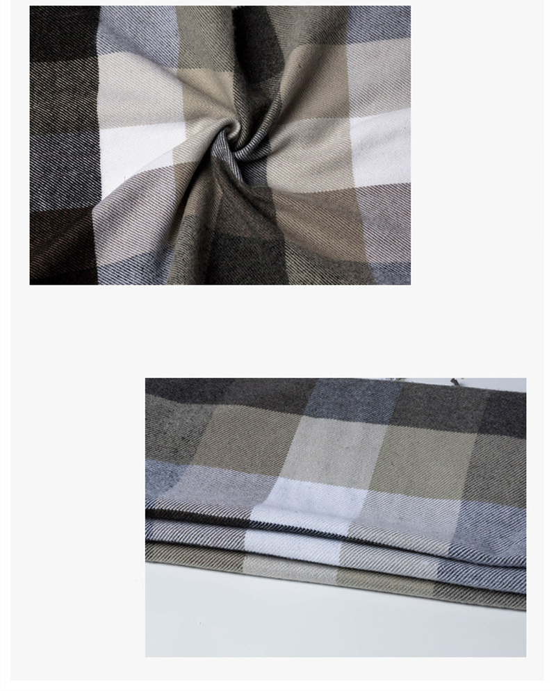 Stylish and Versatile Men'S Plaid Warm Scarf dylinoshop