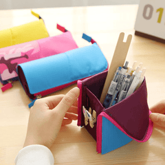 Multi-Function Pencil Bags Creative Standing Stationery Bag MRSLM