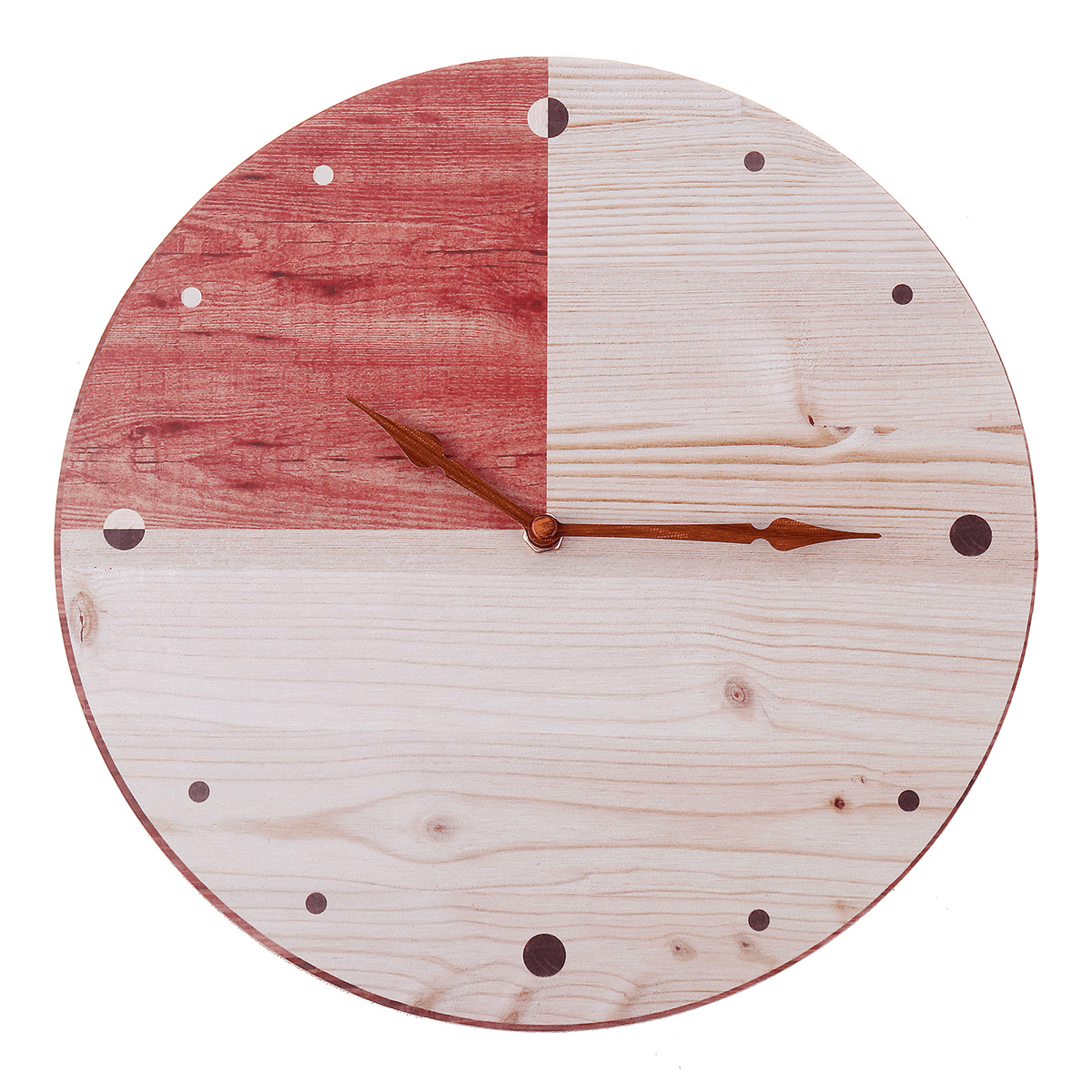 11'' Retro round Wooden Wall Clock DIY Digital round Room Home Office Bar Decor dylinoshop