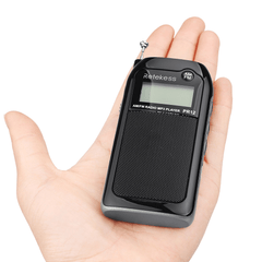 Retekess PR12 AM FM Radio Digital Tuning Radio Receiver MP3 Music Player with Rechargeable Battery MRSLM