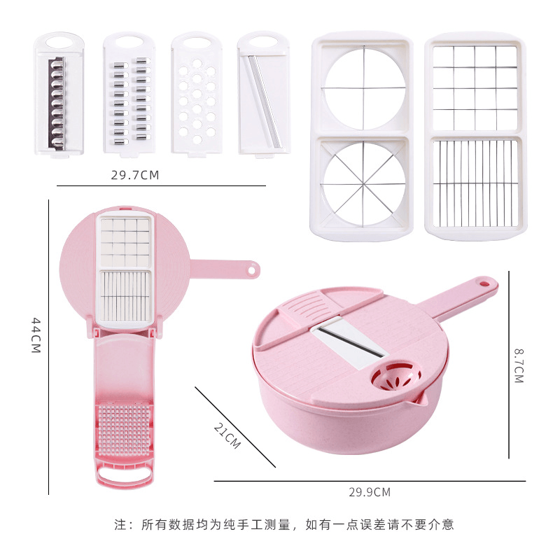 9 in 1 Multifunctional Easy Food Chopper Cutter Vegetable Cutter Blender Chopper Slicer MRSLM