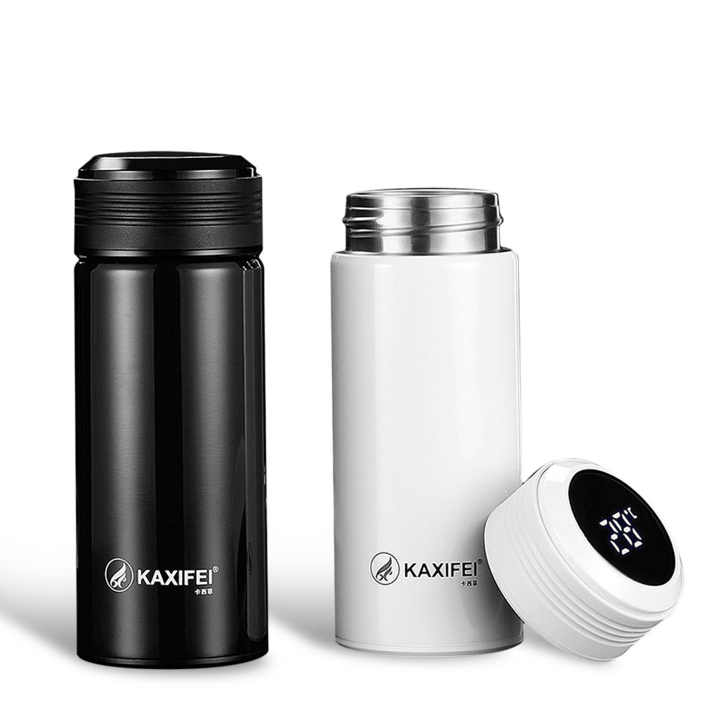 K916 300ML Smart Stainless Steel Insulation Vacuum Bottle LED Touch Screen Temperature Display Vacuum Cup IPX7 Waterproof Thermal Bottle MRSLM