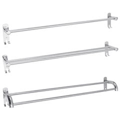 80Cm Stainless Steel Single Double Shelf Wall Mounted Bath Towel Rail Rack for Bathroom Storage Shelf Towel Racks MRSLM