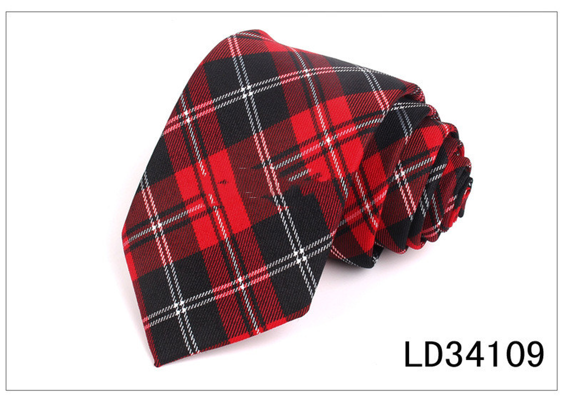 Plaid Series 7Cm Mens Suit Accessories dylinoshop