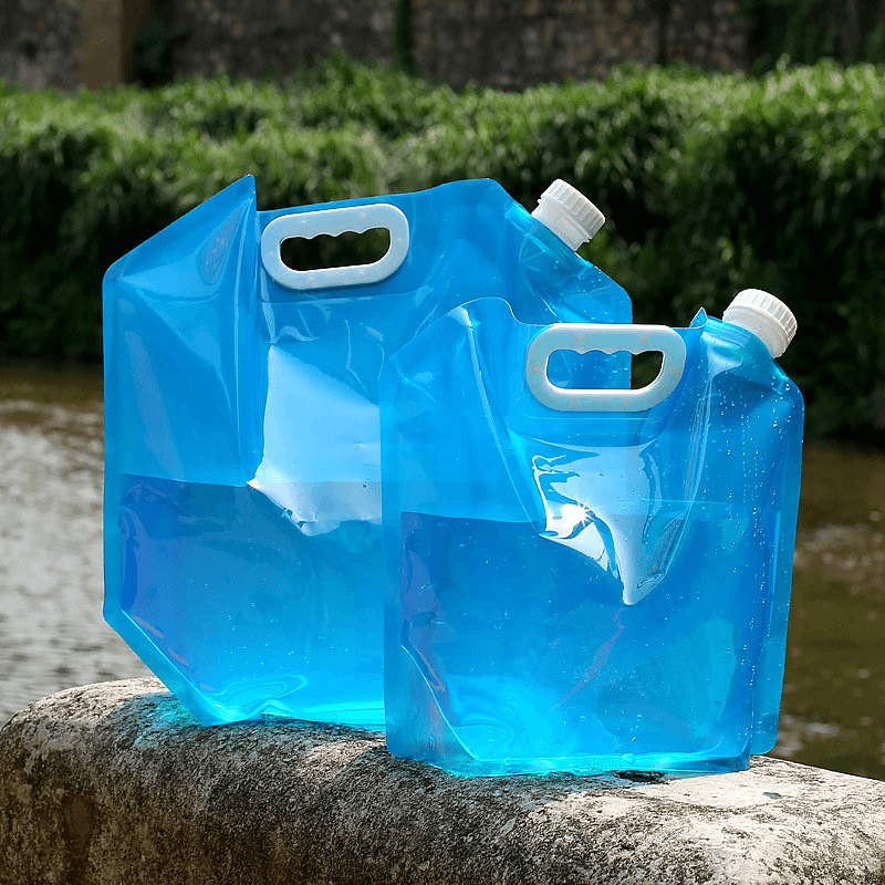 5L/10L Portabl Foldable Water Bags Collapsible Water Tank Cooking Picnic BBQ Water Container Bag Carrier Car Water Container MRSLM