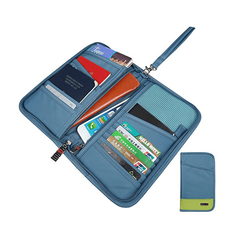 BUBM THZ-SL Travel Passport Holder Documents Organizer Money ID Card Cover Wallet Cash Pouch MRSLM