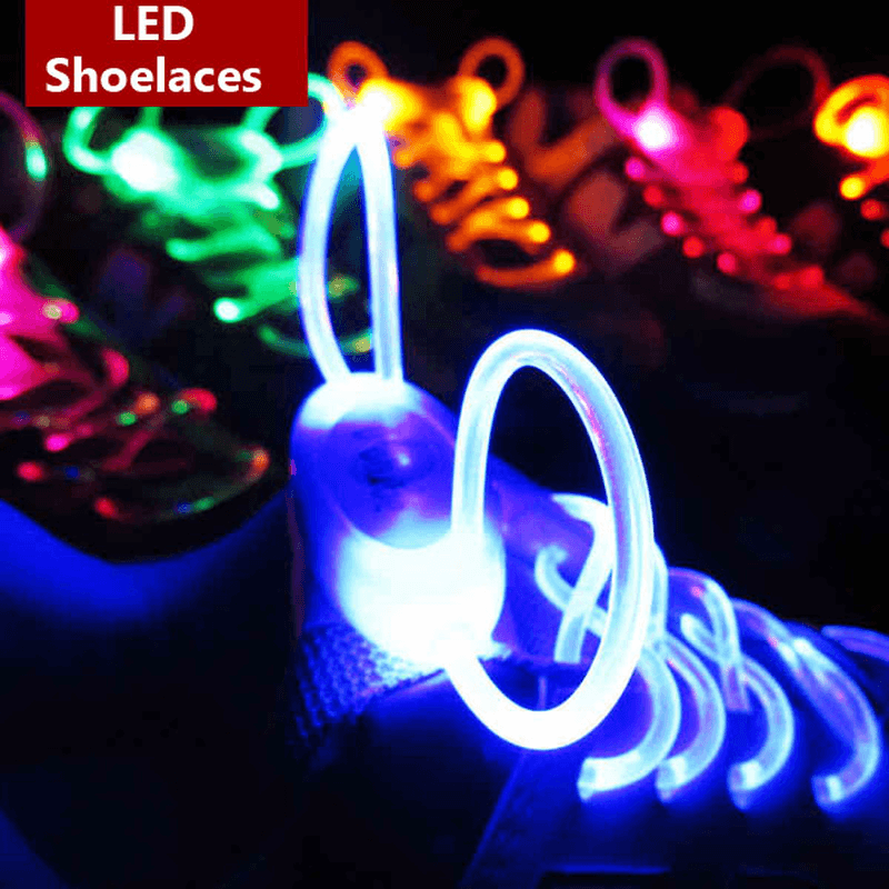 4Th Generation LED Glowing Shoelaces Flash Shoelaces Shoe Strap Outdoor Dance Party Supplies MRSLM