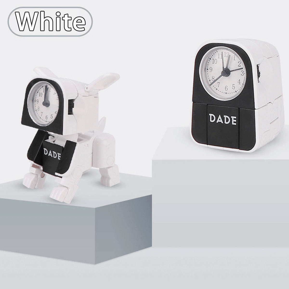 Deformed Puppy Wake up Clock Children'S Alarm Clock Lovely Cartoon Table Clock MRSLM